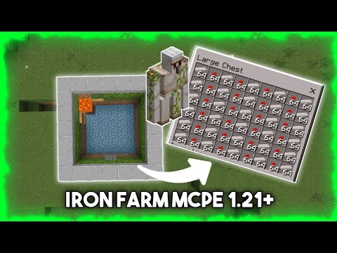 Cara Membuat IRON FARM BEDROCK MCPE 1.21+