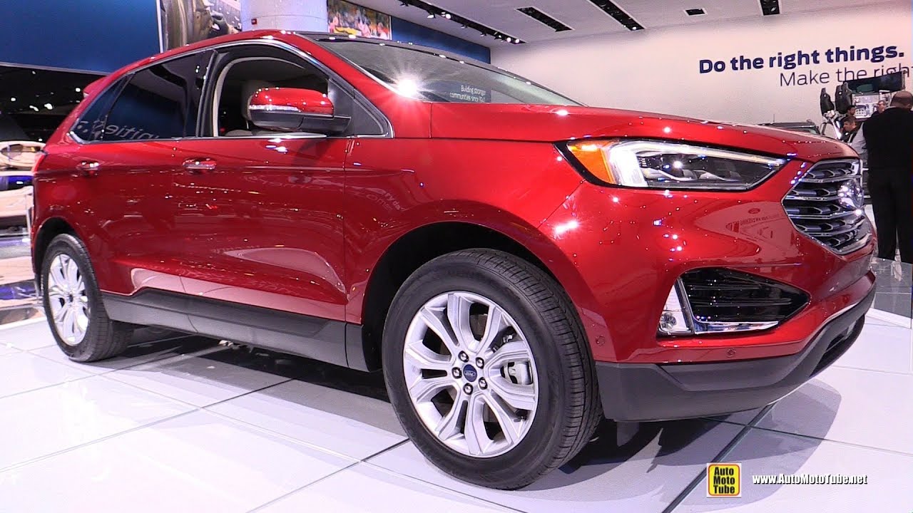 2019 Ford Edge Titanium Exterior And Interior Walkaround 2018 Detroit Auto Show