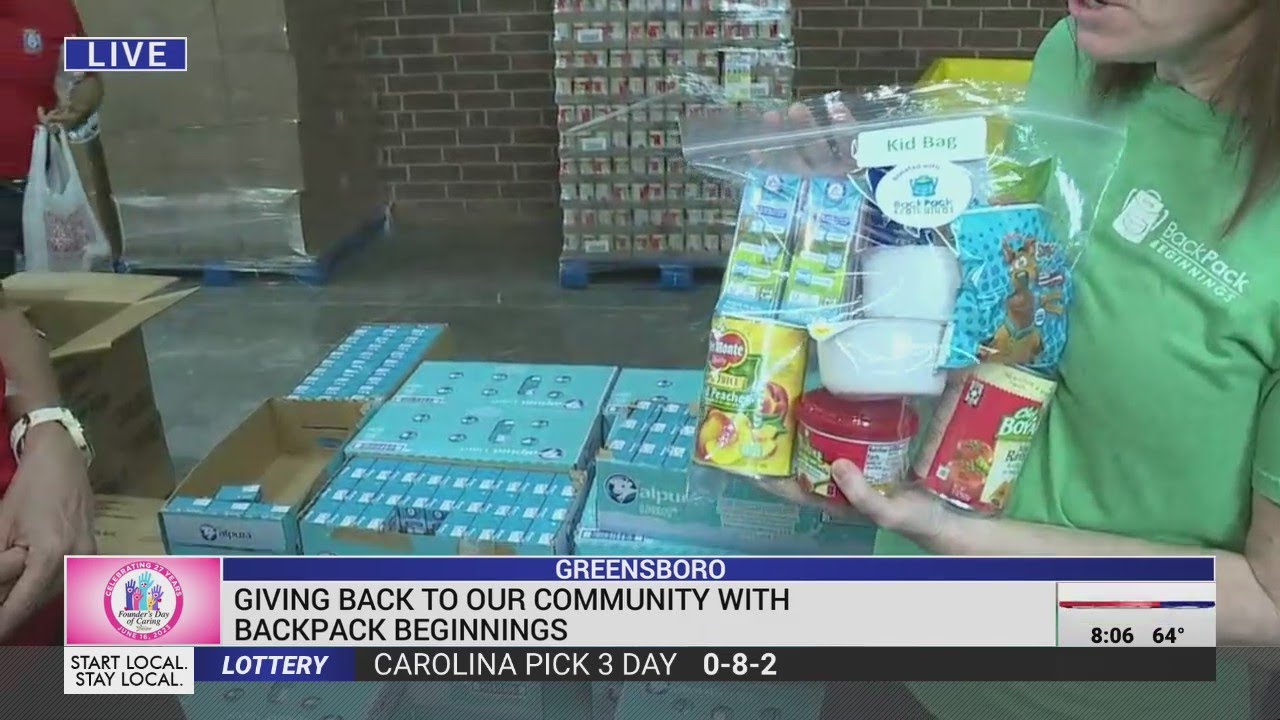 Giving back to the community with Backpack Beginnings