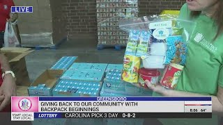Giving back to the community with Backpack Beginnings