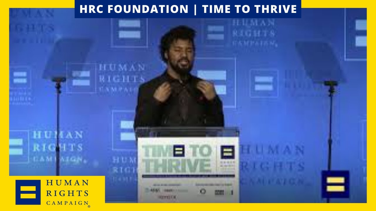 Brian Coleman Honored at the 2019 HRC Time To THRIVE - YouTube
