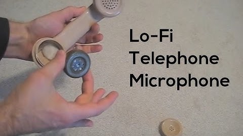 DIY Lo-Fi Telephone Microphone tutorial