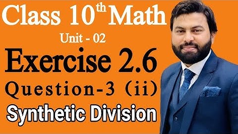 Class 10th Math Ch 2 Exercise 2.6 Question 3 (ii) -Mathematics 10th Class E.X 2.6 Q3 Part 2 -E.X 2.6