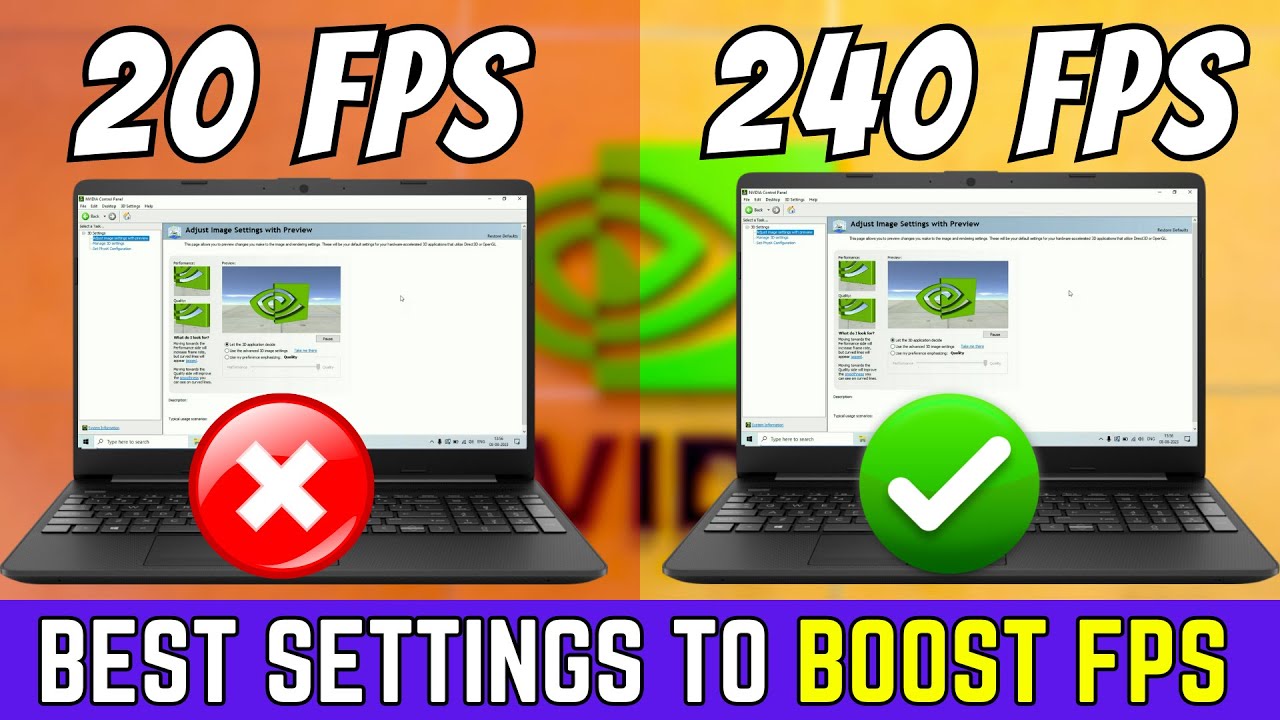 How to BOOST FPS | BEST NVIDIA Control Panel Settings For GAMING ...