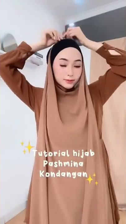 Tutorial Hijab Pashmina Kondangan #shorts #racunshopee #tutorialpashmina #pashmina