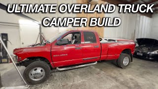 Building The Ultimate OVERLAND TRUCK CAMPER From Our Crashed Ram 3500