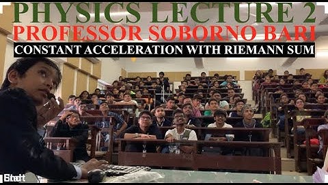 #1 | Constant Velocity | Physics | Professor Soborno Bari