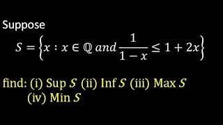 solution to Dr. Hallowed's Assignment| Real Analysis 1 | 1/(1-x) ≤(1+2x) | Unilag
