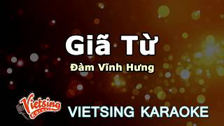 Giã Từ  -  Đàm Vĩnh Hưng - Vietsing karaoke