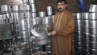 Amazing Production Process of Pressure cooker inside Huge factory