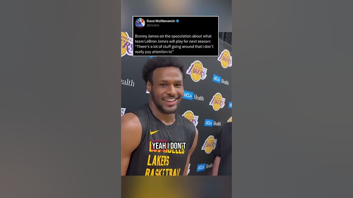 Bronny on the speculation of where LeBron will play next season (via davemcten/X)