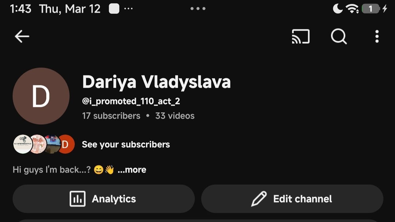 I'm back. I haven't uploaded videos for long a time ago :P - YouTube