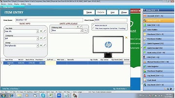Create Items   Products In Speed Plus Software Training Video By www softwarebazar in