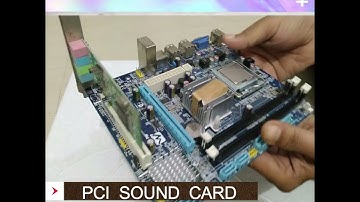 Install Pci Sound Card in to  Mother Bord        #short