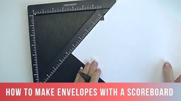 How to make envelopes using the CTMH score board
