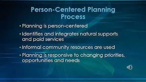 Person Centered Planning