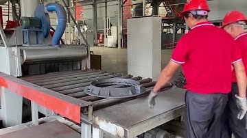The process of modern foundry for cast iron manhole covers