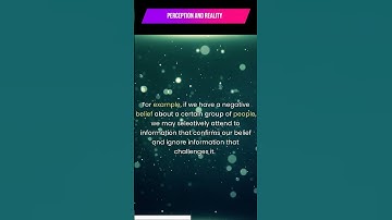 The Illusion of Perception