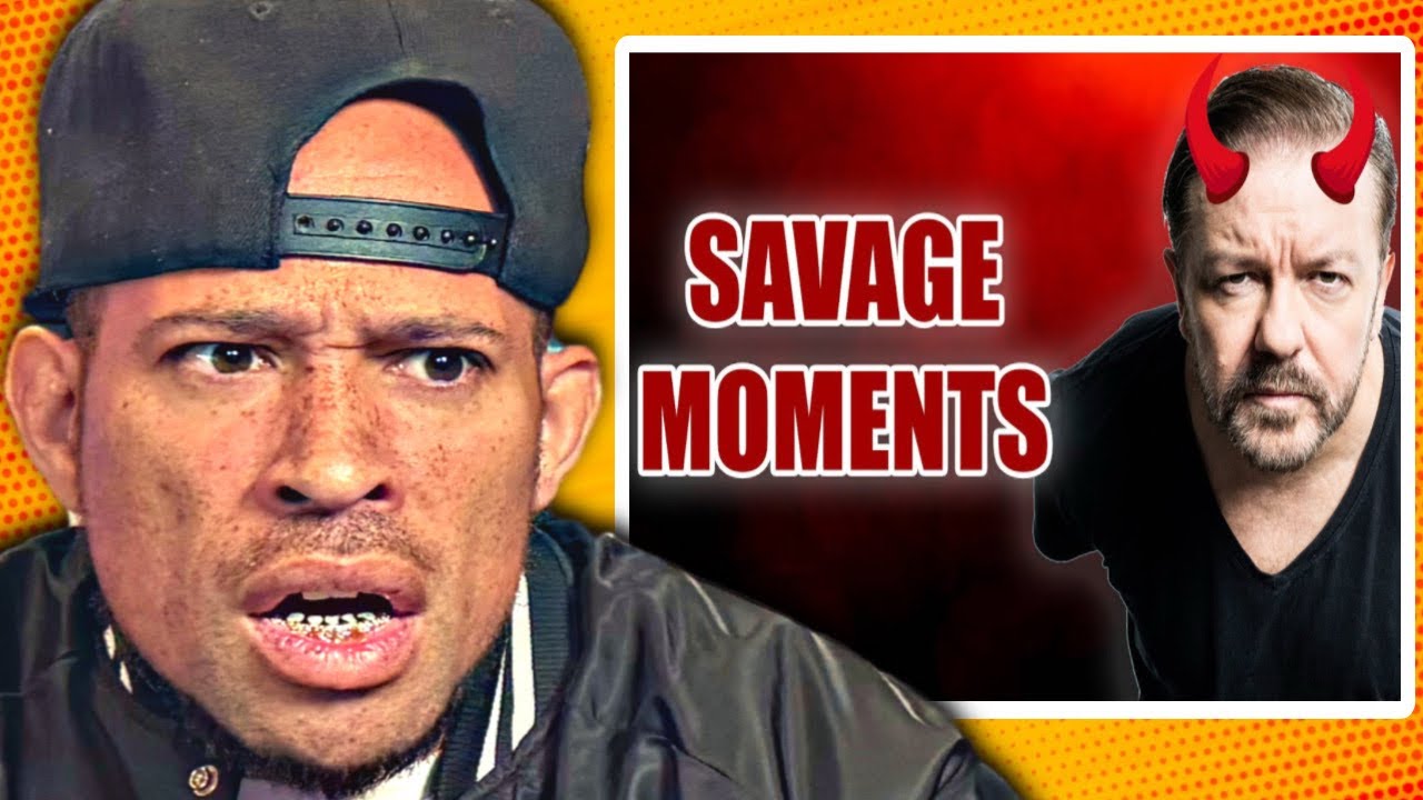 Рики Джервейс ведёт себя как дикарь 10 минут подряд!! Он скажет это ТЕБЕ в лицо, ха-ха...