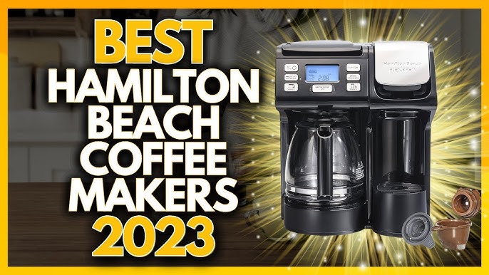 Hamilton Beach FlexBrew Trio Coffee Maker, Single Serve or 12 Cups, Black,  49904 