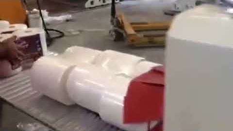 Two rolls maxi roll packing machine