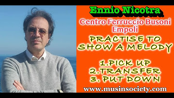 Orchestral conducting masterclass with Ennio Nicotra. Practise to show a melody