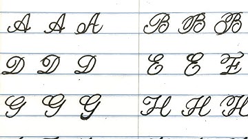 Best cursive handwriting practice of 3 styles of uppercase letters (capital letter) for beginners