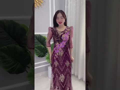 Video ĐẦM DÁNG ÁO DÀI DỰ TIỆC | Mã DX021 Váy Đầm Trung Niên,... - youtube