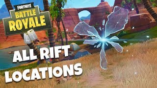 how to use a rift at 10 different rift spawn locations challenge guide fortnite battle royale - fortnite rift spawn locations
