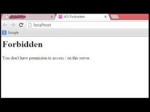 حل مشكل localhost Wamp Server: error 403 forbidden you don't have permission to access ...