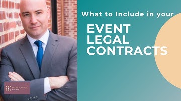 What To Include In Your Event Legal Contracts