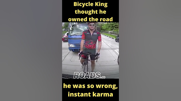 Bicycle King thought he owned the road, he was wrong, instant karma😄😅😄