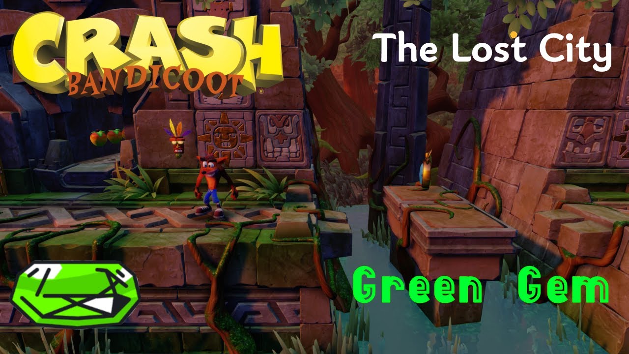 Crash Bandicoot The Lost City Grüner Edelstein Crash Bandicoot - The Lost City - Green Gem | 1080p 60fps - YouTube