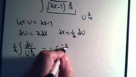 Integration By U-Substitution Logrithmic Example