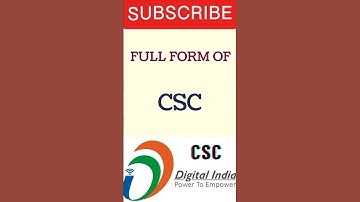 Full Form Of Csc #csc #fullform #knowledge #shortvideo #video #viral #status #education #shorts