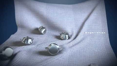 C4D and Vray/Cloth and  Dynamics test