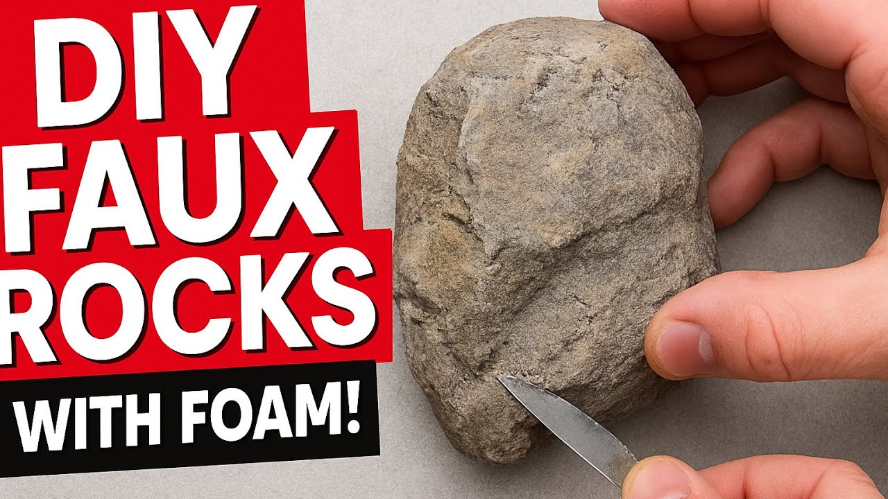#diy Foam Cement Rocks - YouTube