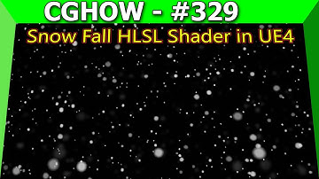 Snowfall HLSL Shader in UE4 Material Custom Node  | Download Project Files