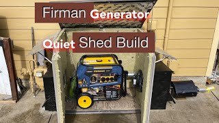 DIY Firman Generator Quiet Shed Build & Muffler Install (Homemade)