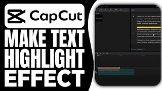How To Make Text Highlight Effect In Capcut Pc 2024