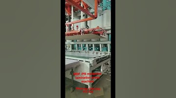 Geelong MDF/PB melamine lamination press machine#shorts #melamine
