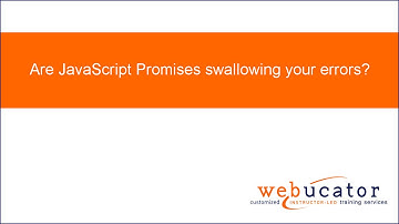 Are JavaScript Promises swallowing your errors?