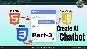 Create AI Chatbot using HTML CSS and JavaScript | Like chatgpt and Gemini | Part-3