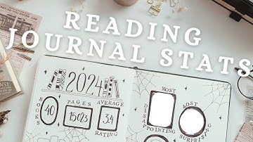 2024 Reading Journal Statistics & Wrap Up 📚 | Dark Academia Vibes