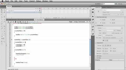 Intro to Actionscript 3 Object Oriented Programming   Making a Countdown Clock Timer Mobile clip7