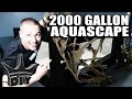 AQUASCAPING THE 2000 GALLON AQUARIUM LIVE!!!