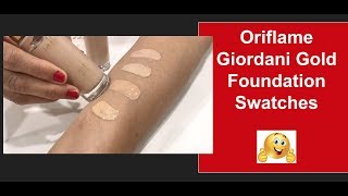 Oriflame Giordani Gold Foundation Review Swatches ||Unboxing Video screenshot 5