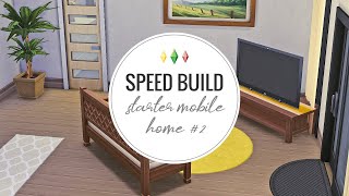 Sims 4 Speed Build - Mobile Starter Home (no CC)