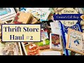 Thrift Store Haul #2 - Thrifting for Junk Journal Supplies (June, 2020)