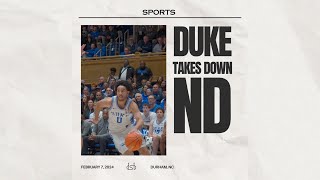 Duke takes down Notre Dame!